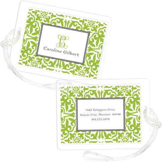 Pretty Pattern Grasshopper Luggage Tags